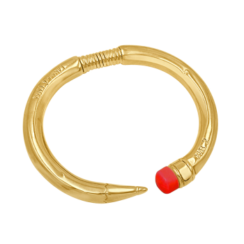 Pulsera "Lápiz" ORO / Rojo