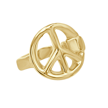 Anillo  " PEACE " Oro