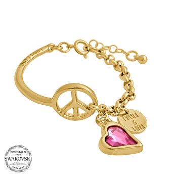 Pulsera 1/2 caña "Peace &...