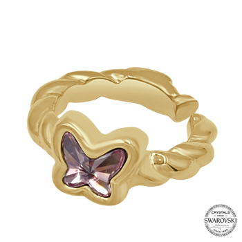 Anillo  "BUTTERFLY" ORO / Rosa