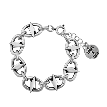 Pulsera "Que rayada" Plata