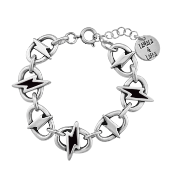 Pulsera "Que rayada" Plata...